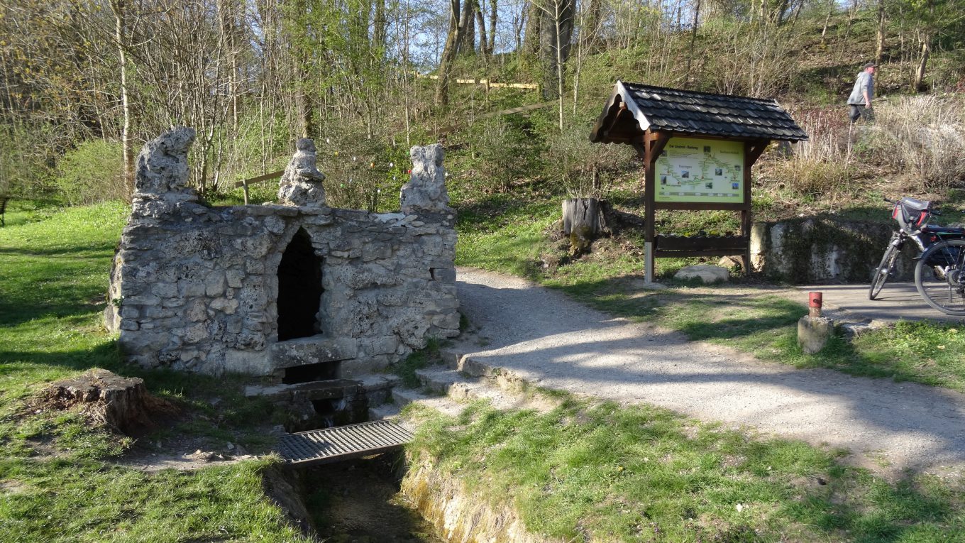 ausgebaute Unstrutquelle bei Kefferhausen