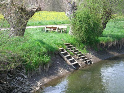 Ausstiegsstelle am Bodewehr Rothenförde