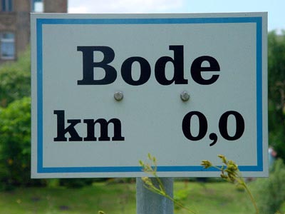 Bode-km 0,0 in Nienburg