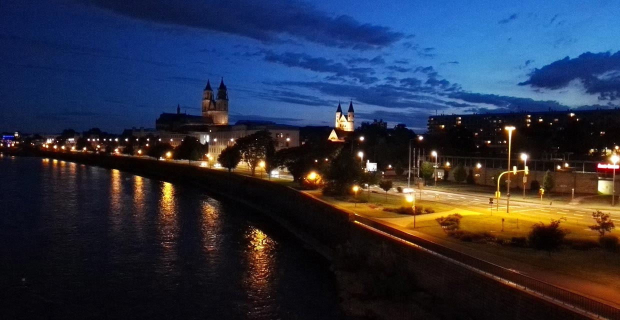 Magdeburg mit Elbe