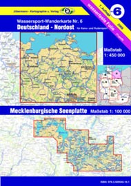 Wassersport-Wanderkarte WW6 Deutschland-Nordost Mecklenburgische Seenplatte Wassersport-Wanderkarte WW6 Deutschland-Nordost Mecklenburgische Seenplatte