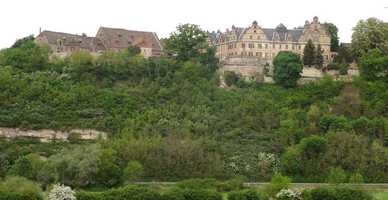 Schloss Vitzenburg über der Unstrut