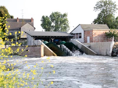 Wasserkraft am Wehr Artern